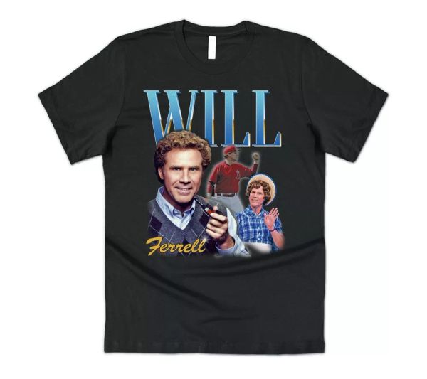 will ferrell homage t-shirt tee funny film icon retro 90's vintage elf ron, White;black
will ferrell homage t-shirt tee funny film icon retro 90's vintage elf ron, White;black