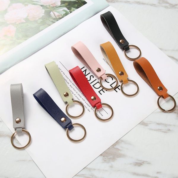 classic design vintage style leather keychains lovers key chain gold circle ring keychain, Silver
classic design vintage style leather keychains lovers key chain gold circle ring keychain, Silver