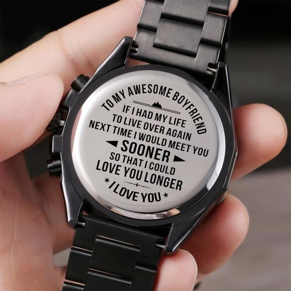wristwatches to my awesome boyfriend engraved luxury fashion leisure 30m waterproof christmas presents, Slivery;brown
wristwatches to my awesome boyfriend engraved luxury fashion leisure 30m waterproof christmas presents, Slivery;brown