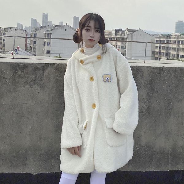 women's wool & blends heydress winter warm japanese sweet kawaii lolita wool teddy female coat pink jk jacket beautiful vq7a, Black
women's wool & blends heydress winter warm japanese sweet kawaii lolita wool teddy female coat pink jk jacket beautiful vq7a, Black