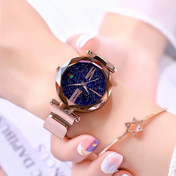 wristwatches fashion women rose gold watches magent buckle starry sky creative minimalism roman numeral eleange ladies watch, Slivery;brown
wristwatches fashion women rose gold watches magent buckle starry sky creative minimalism roman numeral eleange ladies watch, Slivery;brown