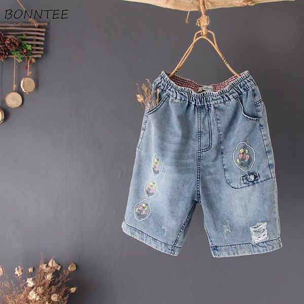 women's shorts women elastic waist summer casual high-waist bf college streetwear all-match wide leg pockets fashion vintage embroidery, White;black
women's shorts women elastic waist summer casual high-waist bf college streetwear all-match wide leg pockets fashion vintage embroidery, White;black