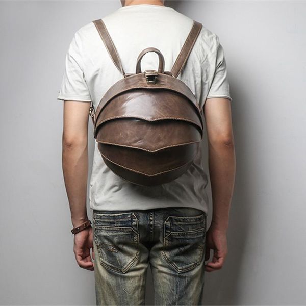 backpack genuine leather men shoulder bag male fashion personality beetle retro creative small travel backpacks original
backpack genuine leather men shoulder bag male fashion personality beetle retro creative small travel backpacks original