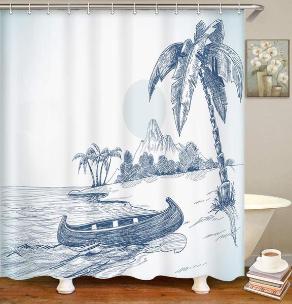 shower curtain beach sketch boat shore palm trees volcano waterproof polyester fabric bathroom decor bath 66 x 72 inches set curtains
shower curtain beach sketch boat shore palm trees volcano waterproof polyester fabric bathroom decor bath 66 x 72 inches set curtains