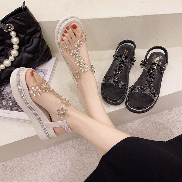 all-match 2021 summer luxury sandals clogs wedge med muffins shoe female fashion platform medium flat girls comfort gladiat dress shoes, Black 
all-match 2021 summer luxury sandals clogs wedge med muffins shoe female fashion platform medium flat girls comfort gladiat dress shoes, Black