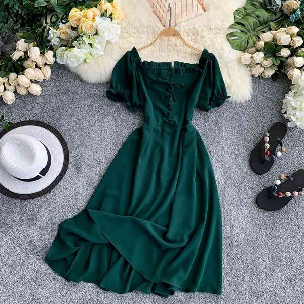 neploe sqaure collar clavicle exposed dress women high waist hip a line slim long vestdios short sleeve summer solid robe 210423, Black;gray
neploe sqaure collar clavicle exposed dress women high waist hip a line slim long vestdios short sleeve summer solid robe 210423, Black;gray