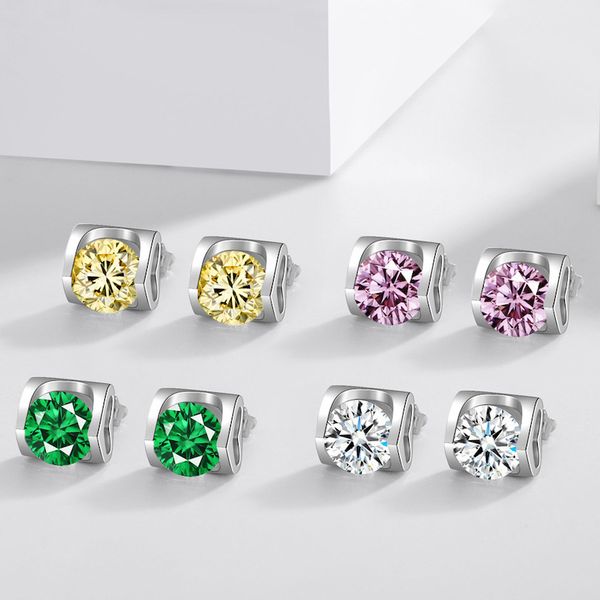 original 925 silver prevent allergy stud yellow/white/pink/green zircon heart shaped small earrings for women e-053, Golden;silver
original 925 silver prevent allergy stud yellow/white/pink/green zircon heart shaped small earrings for women e-053, Golden;silver