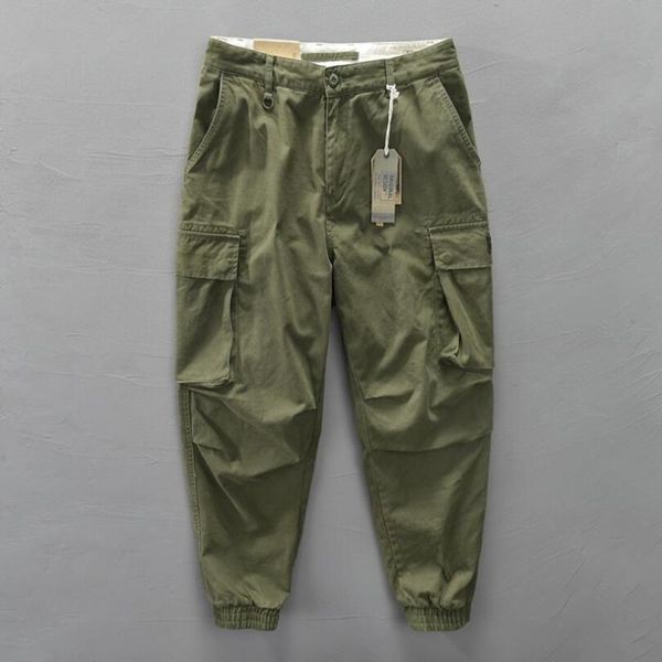 men's pants men 2021 autumn pure cotton solid color male casual loose multi-pocket cargo belt mid waist slim trouser w2230, Black
men's pants men 2021 autumn pure cotton solid color male casual loose multi-pocket cargo belt mid waist slim trouser w2230, Black