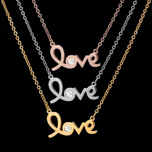 pendant necklaces one direction 2021 pendants love cubic zircon gold chain colliers stainless steel necklace for women, Silver
pendant necklaces one direction 2021 pendants love cubic zircon gold chain colliers stainless steel necklace for women, Silver