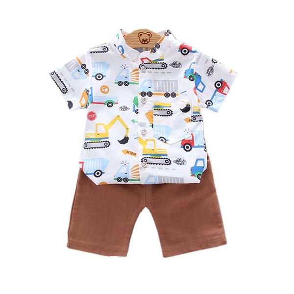 2021 new childrens clothing suit summer baby cartoon car short sleeve shirt t-shirt + shorts fashion boy sets, White
2021 new childrens clothing suit summer baby cartoon car short sleeve shirt t-shirt + shorts fashion boy sets, White