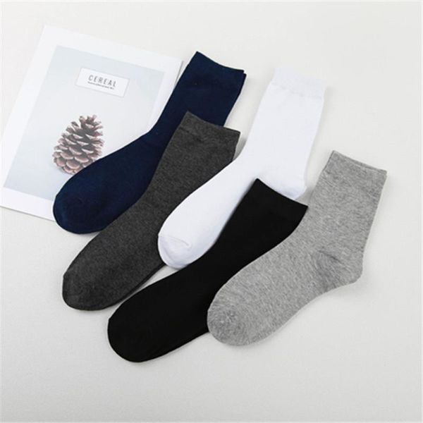 men's socks 3 pairs/lot cotton male comfortable business casual classic solid color long autumn winter mid stockings, Black
men's socks 3 pairs/lot cotton male comfortable business casual classic solid color long autumn winter mid stockings, Black