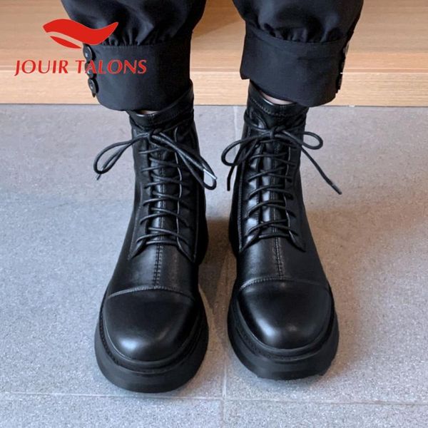 boots jouir talons brand design shoes genuine leather round toe cross-tied ankle autumn woman, Black
boots jouir talons brand design shoes genuine leather round toe cross-tied ankle autumn woman, Black