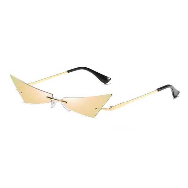 sunglasses domineering and unique cat-eye frameless women's with mirror coating reflective lenses, goggles, sun-shading, White;black
sunglasses domineering and unique cat-eye frameless women's with mirror coating reflective lenses, goggles, sun-shading, White;black