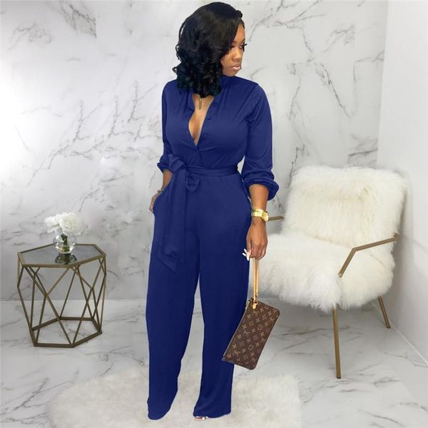 women's jumpsuits & rompers tmustobe autumn bandage jumpsuit wide leg pants women long sleeve buttons v-neck overalls sashes outfits po, Black;white
women's jumpsuits & rompers tmustobe autumn bandage jumpsuit wide leg pants women long sleeve buttons v-neck overalls sashes outfits po, Black;white
