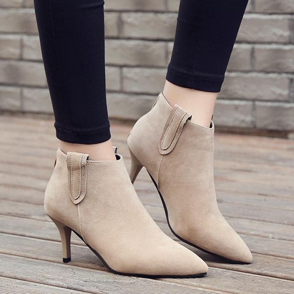 boots product ankle women thin heels pointed toe high solid lace-up winter pu down shoes, Black
boots product ankle women thin heels pointed toe high solid lace-up winter pu down shoes, Black