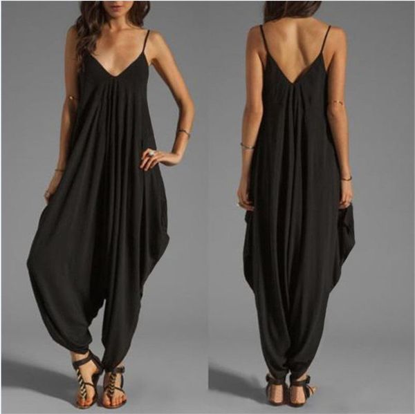 women's jumpsuits & rompers spaghetti strap jumpsuit women summer harem sleeveless v-neck beach outfits overalls black long pants plus, Black;white
women's jumpsuits & rompers spaghetti strap jumpsuit women summer harem sleeveless v-neck beach outfits overalls black long pants plus, Black;white