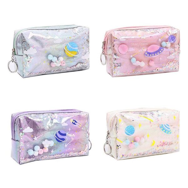 lovely large quicksand planet pencil case leather pen box makeup bag girls gift bags
lovely large quicksand planet pencil case leather pen box makeup bag girls gift bags
