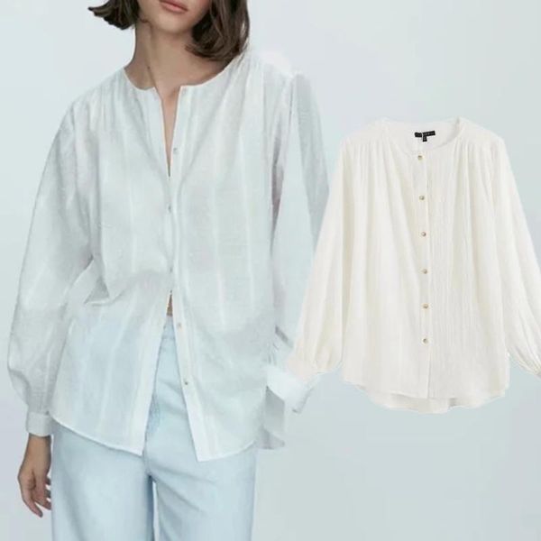 women's blouses & shirts withered autumn blouse women england style solid fashion elegant simple blusas mujer de moda 2021 shirt and, White
women's blouses & shirts withered autumn blouse women england style solid fashion elegant simple blusas mujer de moda 2021 shirt and, White