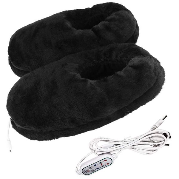 winter electric heating slippers heated shoes with 3 level temperature control usb foot warmer shoes woman man christmas gift h0827, Black
winter electric heating slippers heated shoes with 3 level temperature control usb foot warmer shoes woman man christmas gift h0827, Black