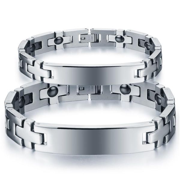 link, chain cyue wholesale european 316l stainless steel link magnetic health couples bracelet for women men fashion punk jewelry gift b015, Black
link, chain cyue wholesale european 316l stainless steel link magnetic health couples bracelet for women men fashion punk jewelry gift b015, Black