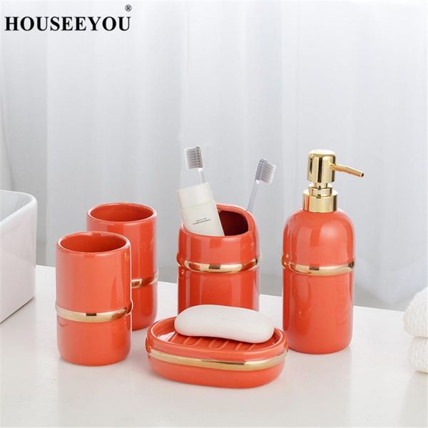 bath accessory set 5pcs/set golden plating glazed ceramic bathroom accessories liquid soap dispenser dish tumblers toothpaste toothbrush hol
bath accessory set 5pcs/set golden plating glazed ceramic bathroom accessories liquid soap dispenser dish tumblers toothpaste toothbrush hol