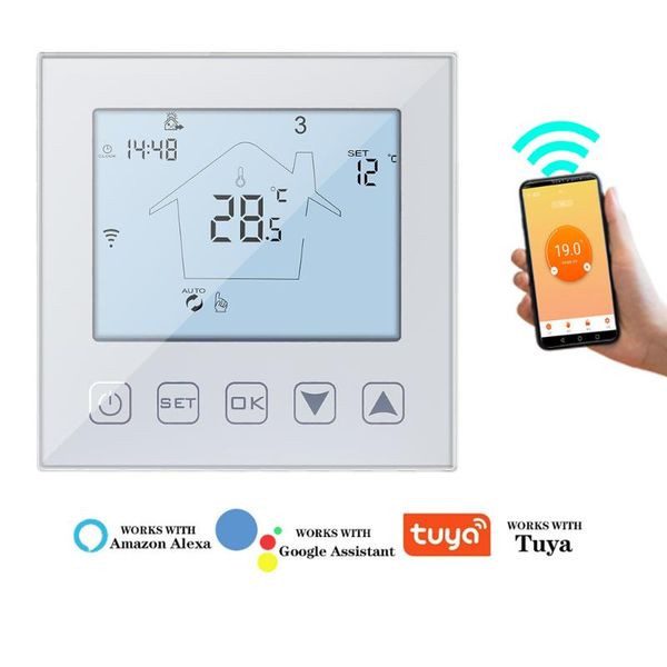 smart home control wifi thermostat 220v 3a/16a temperature controller warm floor heating water boiler works with tuya
smart home control wifi thermostat 220v 3a/16a temperature controller warm floor heating water boiler works with tuya