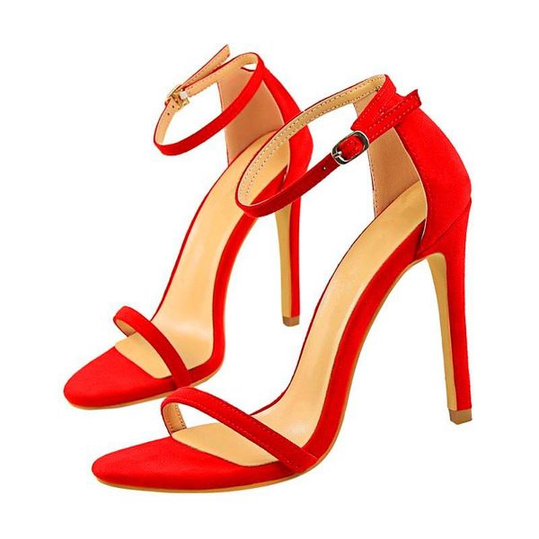 summer high heel word buckle with 8cm/11cm fine open toe suede wild female sandals professional heels, Black
summer high heel word buckle with 8cm/11cm fine open toe suede wild female sandals professional heels, Black