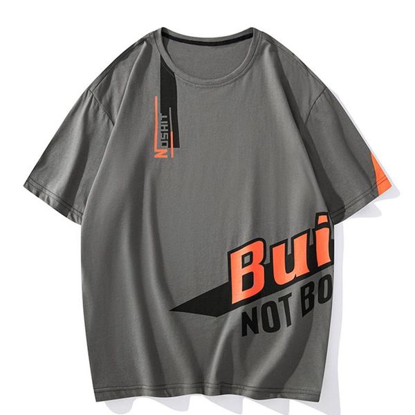 men's t-shirts cotton t-shirt loose round neck short sleeve brand men 2021 summer hip hop fashion tee, White;black
men's t-shirts cotton t-shirt loose round neck short sleeve brand men 2021 summer hip hop fashion tee, White;black