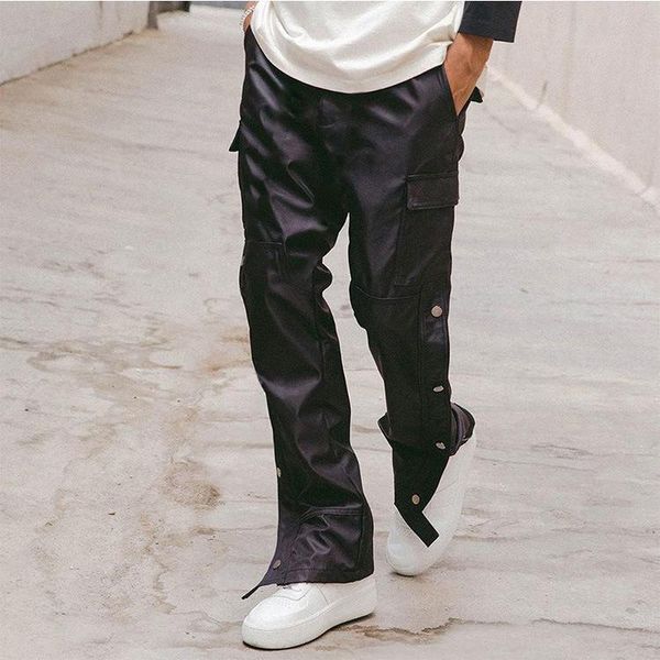 men's pants autumn and winter plush breasted trendy large loose straight overalls casual hip hop cargo streetwear, Black
men's pants autumn and winter plush breasted trendy large loose straight overalls casual hip hop cargo streetwear, Black
