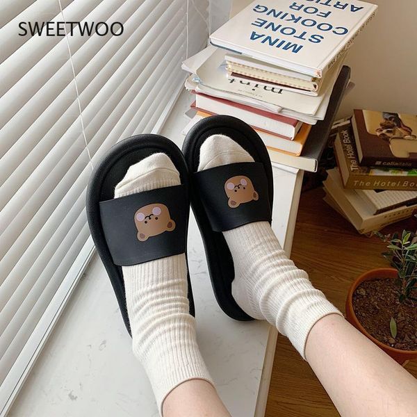 slippers summer cute cartoon bear beach women solid color casual wear non-slip, Black
slippers summer cute cartoon bear beach women solid color casual wear non-slip, Black
