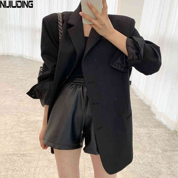spring single-breasted women suit jacket stylish long sleeve padded loose female blazer coats elegant ladies outwear 210514, White;black
spring single-breasted women suit jacket stylish long sleeve padded loose female blazer coats elegant ladies outwear 210514, White;black