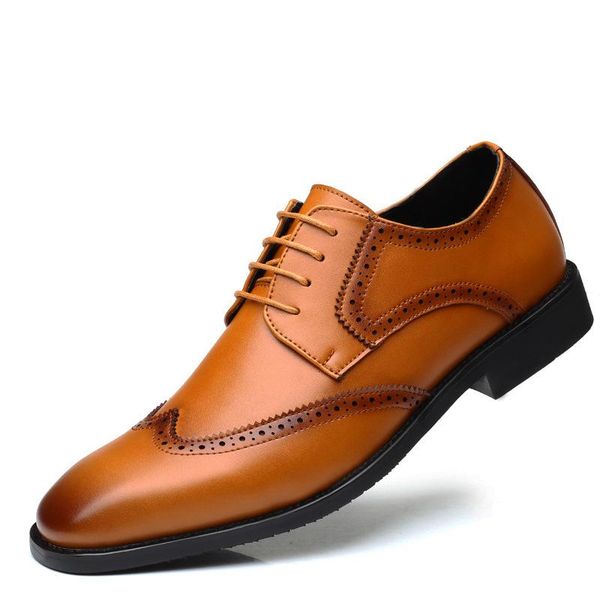 dress shoes brogue formal men leather fashion flats retro pointed toe oxford male footwear zapatos, Black
dress shoes brogue formal men leather fashion flats retro pointed toe oxford male footwear zapatos, Black