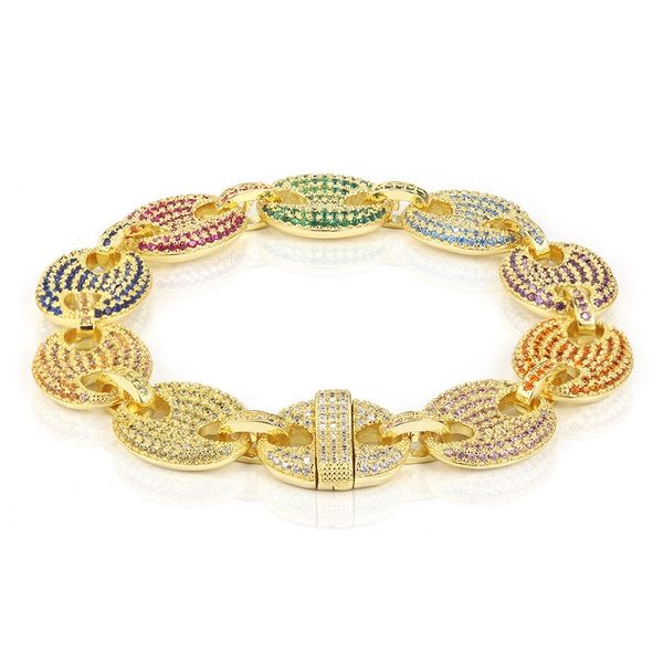 usenset 14mm hip hop bling coffee beans jewelry men iced out pig nosebracelet gold white-gold miami cuban link chains bangle, Black
usenset 14mm hip hop bling coffee beans jewelry men iced out pig nosebracelet gold white-gold miami cuban link chains bangle, Black