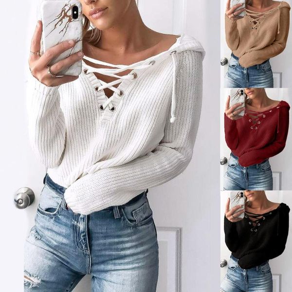 women's sweaters women knitted sweater winter baggy lace up coat oversized casual hooded daily jumper elegant autumn sueter#3s, White;black
women's sweaters women knitted sweater winter baggy lace up coat oversized casual hooded daily jumper elegant autumn sueter#3s, White;black