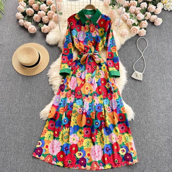 casual dresses 2021 spring summer fall runway floral print long dress ribbon tie neck sleeve women party holiday boho maxi, Black;gray
casual dresses 2021 spring summer fall runway floral print long dress ribbon tie neck sleeve women party holiday boho maxi, Black;gray