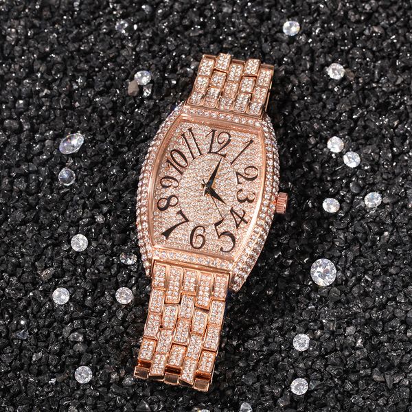 full diamond iced out wristwatch new fashion hip hop punk gold silver mens watch calendar quartz women large tonneau dial watch gift, Slivery;brown
full diamond iced out wristwatch new fashion hip hop punk gold silver mens watch calendar quartz women large tonneau dial watch gift, Slivery;brown
