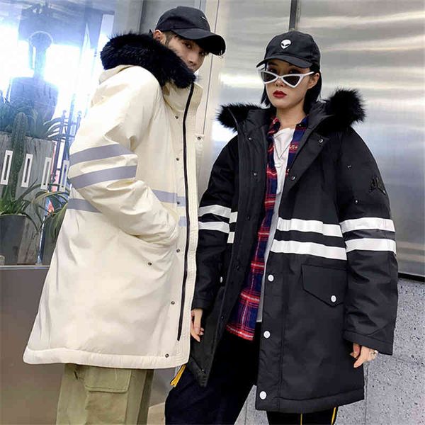 white winter new 2021 lovers duck down jacket korean fashion hooded fur collar windproof puffer mid-long parkas coat men, Black
white winter new 2021 lovers duck down jacket korean fashion hooded fur collar windproof puffer mid-long parkas coat men, Black