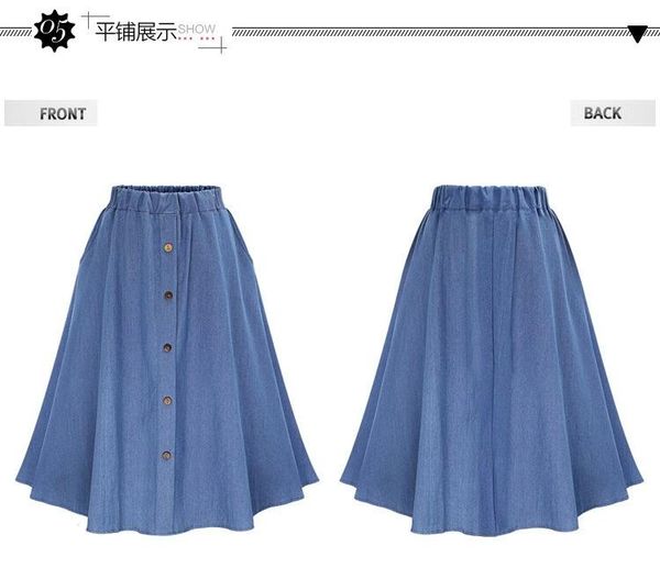 skirts v1568-summer denim skirt women's high waist show thin a sub all over the body, Black
skirts v1568-summer denim skirt women's high waist show thin a sub all over the body, Black