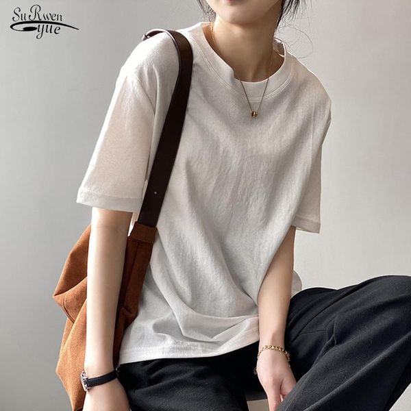 korean loose cotton tees women short sleeve t-shirt summer new 2021 o-neck tshirt solid casual tee shirt blusas mujer 13441, White
korean loose cotton tees women short sleeve t-shirt summer new 2021 o-neck tshirt solid casual tee shirt blusas mujer 13441, White