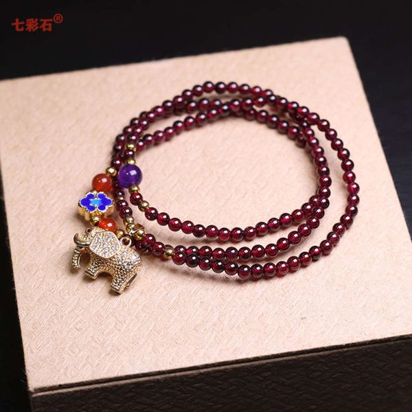 new lovely wine red garnet bracelet women's fashion upscale popular store travel collection, Black
new lovely wine red garnet bracelet women's fashion upscale popular store travel collection, Black