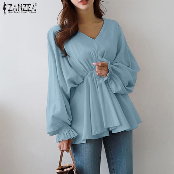 blouses stylish puff sleeve shirts women's high waist blouses 2021 casual v neck ruffle blusas female solid tunic plus size 5xl 7, White
blouses stylish puff sleeve shirts women's high waist blouses 2021 casual v neck ruffle blusas female solid tunic plus size 5xl 7, White