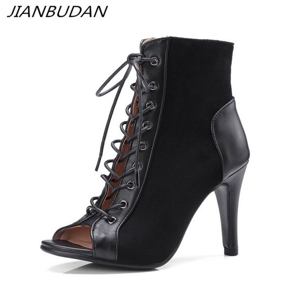 jianbudan women's fashion summer boots open toe comfortable high heel sandals lace-up casual ankle 34-43 211104, Black
jianbudan women's fashion summer boots open toe comfortable high heel sandals lace-up casual ankle 34-43 211104, Black