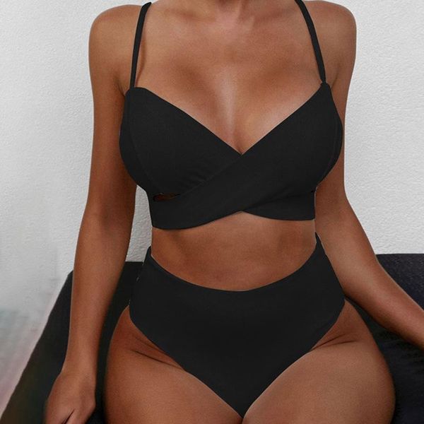 women's swimwear push up solid wrap bikini sets women thong two pieces swimsuits girl cross beach bathing suits, White;black
women's swimwear push up solid wrap bikini sets women thong two pieces swimsuits girl cross beach bathing suits, White;black
