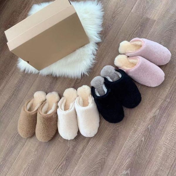 fur slippers women men couple matching sliders natural sheep leather and real slipper, Black
fur slippers women men couple matching sliders natural sheep leather and real slipper, Black