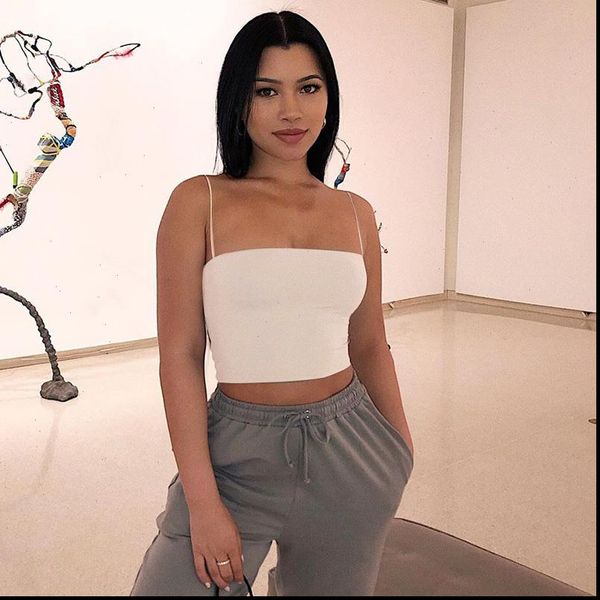 women tanks womens wild spaghetti strap crop cami ladies fashion bodycon sleeveless casual slim basic camisole tube, White
women tanks womens wild spaghetti strap crop cami ladies fashion bodycon sleeveless casual slim basic camisole tube, White
