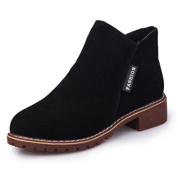 boots suede leather classic zipper snow heels thick bottom ankle woman brand 2021 autumn winter warm mom shoes, Black
boots suede leather classic zipper snow heels thick bottom ankle woman brand 2021 autumn winter warm mom shoes, Black
