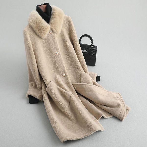 winter jacket women natural collar real wool sheep shearing coat woman thick warm coats abrigo mujer xq147 women's & faux fur, Black
winter jacket women natural collar real wool sheep shearing coat woman thick warm coats abrigo mujer xq147 women's & faux fur, Black