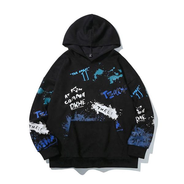 men's hoodies & sweatshirts autum oversized men personlity loose fashion graffiti hip hop print hooded, Black
men's hoodies & sweatshirts autum oversized men personlity loose fashion graffiti hip hop print hooded, Black