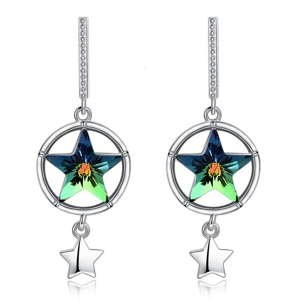 lekani adopts shi jia element crystal 925 sterling silver earrings with round face and thin star yhe0035b-mu, Golden
lekani adopts shi jia element crystal 925 sterling silver earrings with round face and thin star yhe0035b-mu, Golden