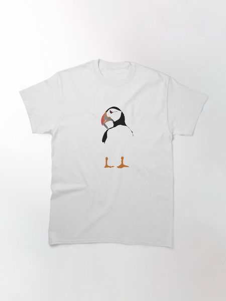 men's t-shirts puffins in green classic t-shirt, White;black
men's t-shirts puffins in green classic t-shirt, White;black